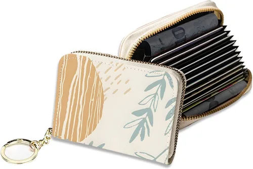 Vista 14 de Soporte para tarjetas de crédito, elegante cartera delgada para mujer con bloqueo RFID, perfecta para negocios y uso diario, mantiene tus