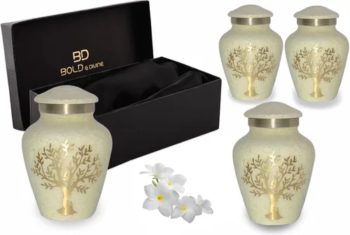 Vista 7 de Tree of Life Urna de cremación grande para cenizas humanas 200 pulgadas cúbicas Urna decorativa para cenizas adultas mujeres y hombres, urnas