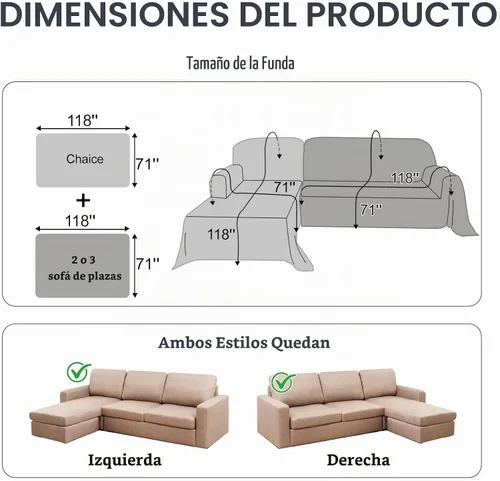 Vista 4 de fundas de sofá seccional para sofá seccional 100% impermeable en forma de L, manta protectora para mascotas, 2 piezas, lavable, de felpilla