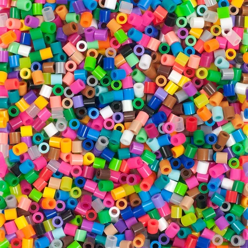 Vista 5 de Perler Cuentas surtidas de fusibles multicolor para manualidades infantiles, 11000 piezas