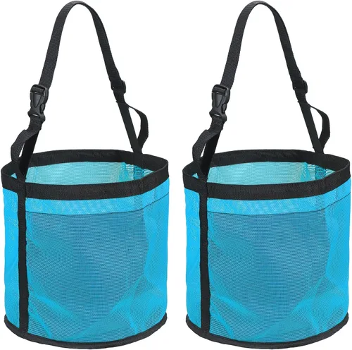 Vista 11 de Bolsa de alimentación para caballo, bozal de caballo con correa ajustable, malla de nailon, impermeable, bolsa para caballos de grano inferior Negro