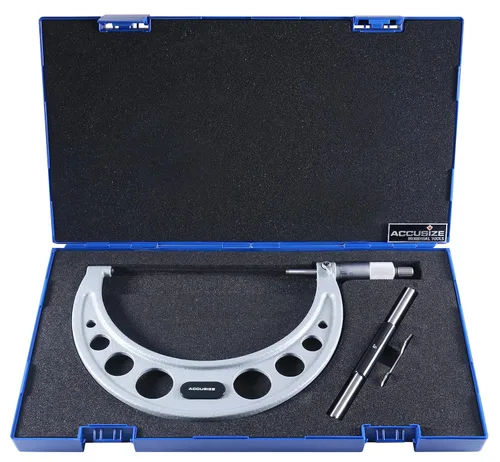 Vista 12 de Accusize Industrial Tools Micrómetro de exterior de ultra precisión 0 - 1 pulgada x 0.0001 pulgada, Eg00-0001 0-1", Ultra-Precision, Carbide