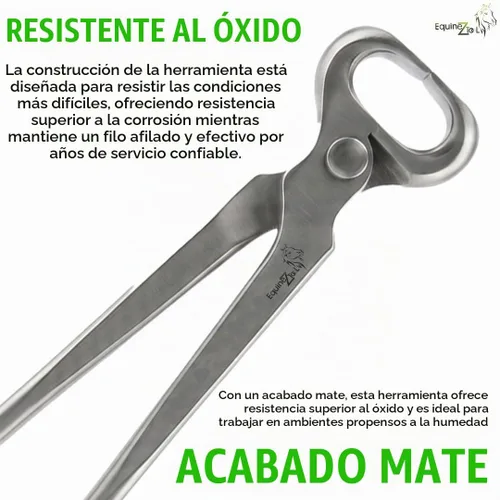 Vista 3 de Extractor de zapatos de caballo de 14 pulgadas, herramienta de herrador de acero de vanadio de alta calidad con acabado opaco, diseño resistente
