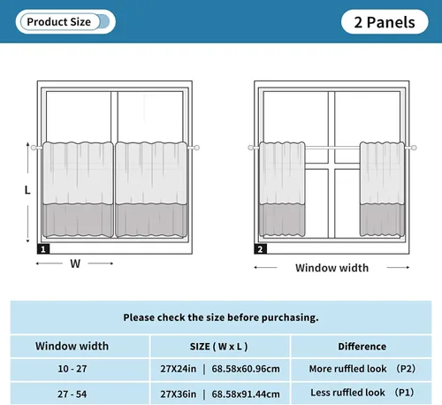 Vista 5 de Vnurnrn Cortinas de media ventana (loto estilo japonés) para dormitorio, cortinas de cocina de granja para ventana pequeña, baño, sótano, caravana