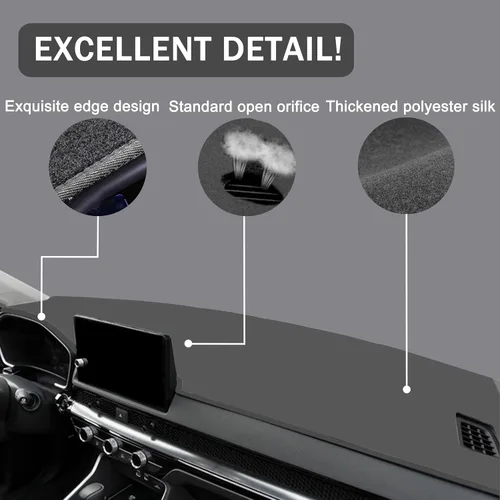 Vista 2 de Cubierta de salpicadero para Honda CR-V CRV Accesorios 2023 2024 2025 2026, cubierta de tablero, alfombra de consola central, protector