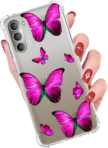 Vista 5 de Funda para Moto G 5G 2022, XT2213 XT2213-1 Linda funda, funda transparente y flexible de TPU de goma suave para Motorola Moto G 5G 2022