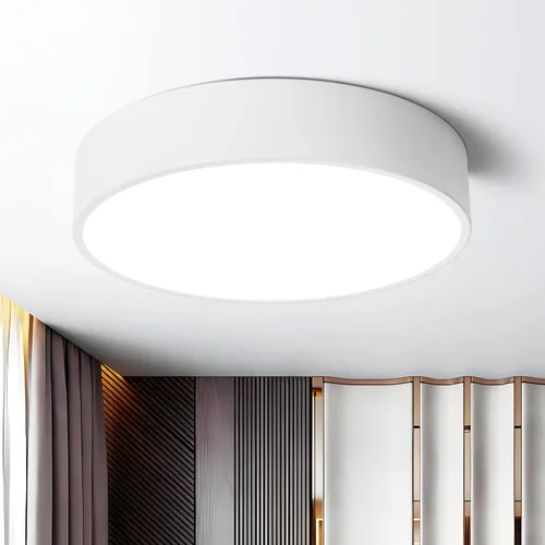 Vista 10 de Lámpara de techo de montaje empotrado regulable moderna, luces LED redondas de color negro mate, iluminación de 5CCT 2700K-6000K para cocina