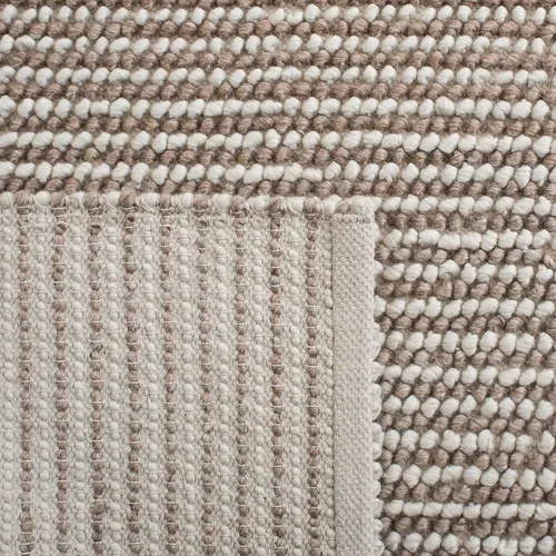 Vista 7 de SAFAVIEH Natura Collection NAT426B - Alfombra de lana hecha a mano para entrada, sala de estar, dormitorio, 2 pies 3 pulgadas x 9 pies, color beige
