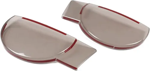 Vista 5 de Cubierta de faros delanteros de automóvil ABS ahumada tintada compatible con accesorios Land Rover Defender 2020 2021 2022, cubierta de lámpara