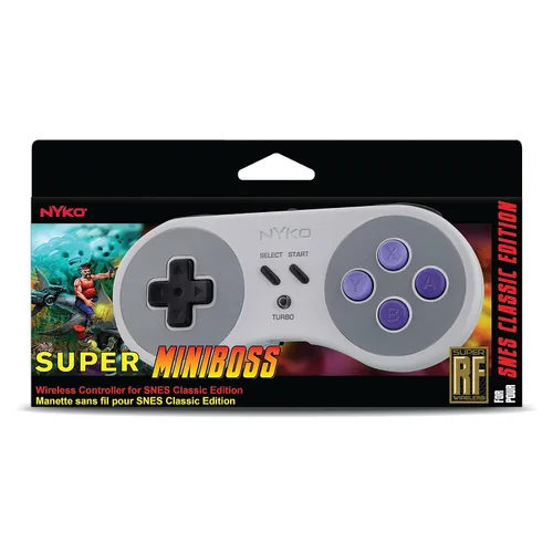 Vista 6 de Nyko Super Miniboss - Wireless Controller with Turbo and Built-In Rechargeable Battery for SNESNES Classic Edition