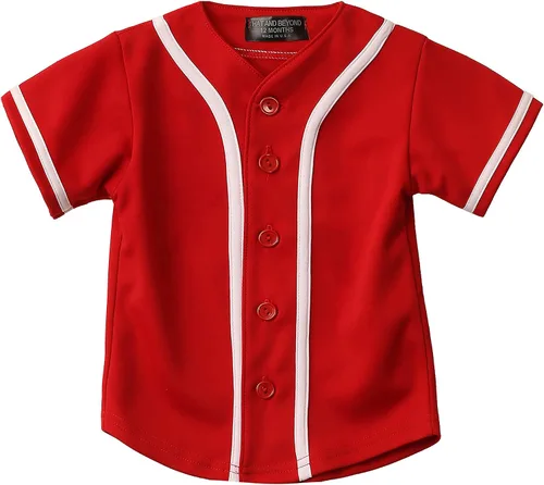 Vista 20 de Hat and Beyond camiseta de béisbol para hombre con botones hipster hip hop