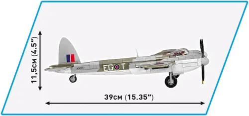 Vista 4 de COBI Colección Histórica WWII De Havilland DH.98 Mosquitero Avión, Madera