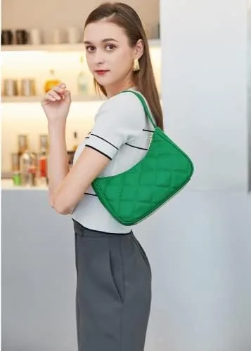 Vista 4 de CYHTWSDJ Bolsos de hombro para mujer, lindo bolso de mano con cierre de cremallera