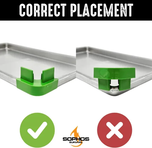 Vista 4 de 20 bandejas apilables originales para bandejas de secado de congelación derecha de cosecha, apila 6 bandejas, verde, accesorios para máquinas