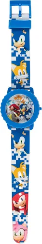 Vista 6 de Reloj digital para niños de Sonic The Hedgehog – Pantalla LED intermitente, hora fácil de leer, correa ajustable y diseño de personajes de Sonic