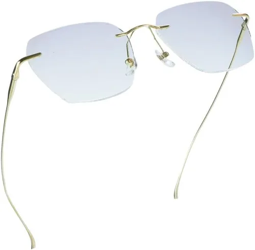 Vista 26 de LifeArt Pure Titanium Frame Glasses/Blue Light Blocking Reading Glasses, Reduce Eyestrain, Stylish for Men and Women
