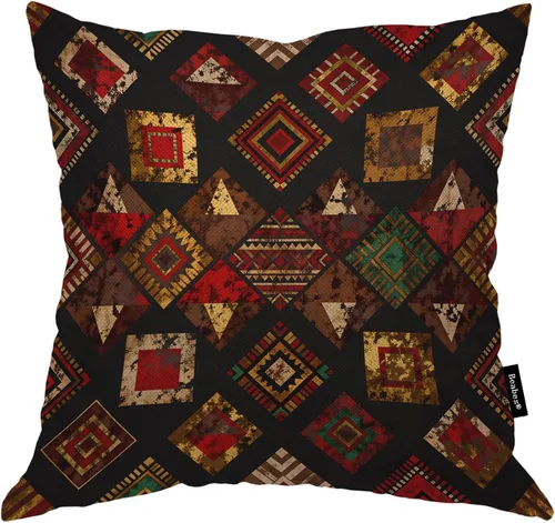 Vista 36 de Fundas de almohada de pintura artística, líneas abstractas amarillas y grises, fundas de almohada suaves, funda de cojín para sala de estar, cama