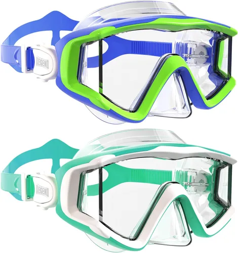 Vista 22 de Aegend Gafas de natación para adultos y niños, gafas de visión amplia de 220° para nadar