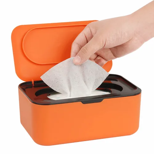Vista 8 de Paquete de 2 dispensadores de toallitas, soporte de toallitas para bebé y adultos, contenedor de toallitas recargable Seposeve, mantiene