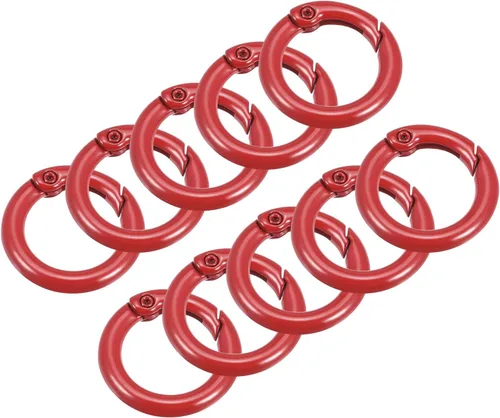 Vista 11 de uxcell Anillos redondos de resorte, hebilla de gatillo para bolsos, monederos, llavero