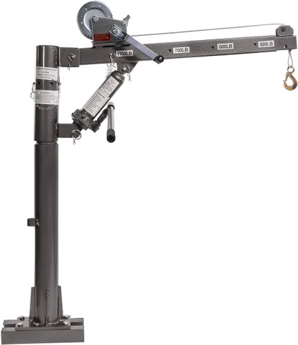 Vista 2 de Stark USA Cabrestante Hidráulico de Cable de 1/2 Tonelada para Remolque de Camioneta, Grúa Telescópica de Elevación y Montacargas, Grúa de Carga