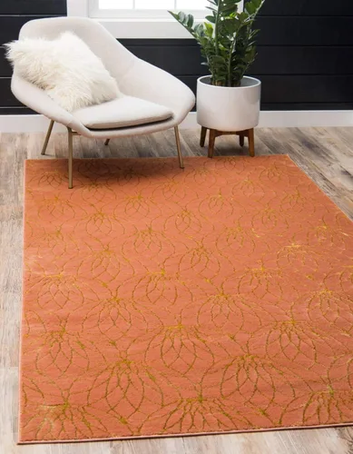 Vista 17 de Unique Loom Colección Marilyn Monroe Glam - Alfombra Dahlia (2 x 3 pies, Rectangular, Gris plateado/Plata)