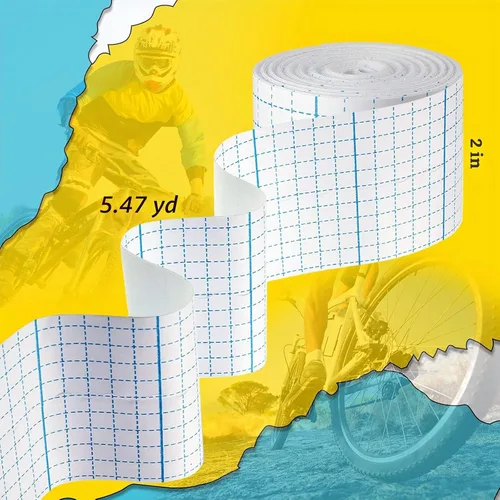 Vista 2 de Nuanchu - Rollo de cinta elástica no tejida (4 rollos)