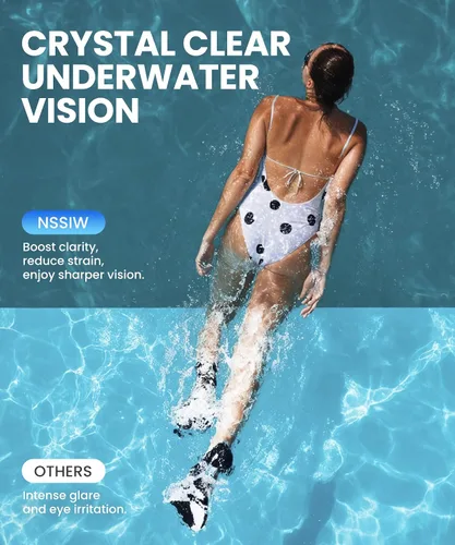 Vista 7 de NSSIW Gafas de natación para adultos, para natación, sin fugas, con protección UV400, antivaho y amplia visión para hombres y mujeres, paquete de 3