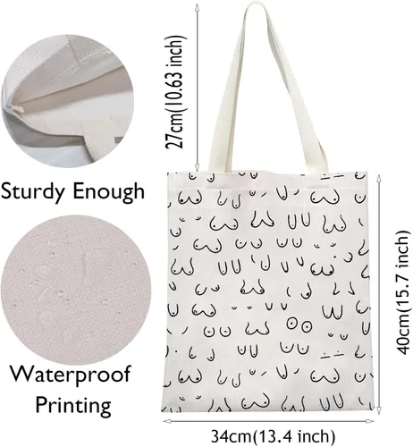 Vista 4 de VAMSII Bolsa de maquillaje para pechos, tetas inspiradas en los pechos, regalos para amantes de las tetas para mujeres, regalo de boobie
