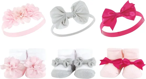 Vista 89 de Hudson Baby Conjunto de regalo de diadema y calcetines para niña