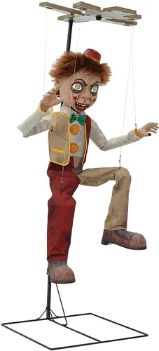 Vista 8 de Spirit Halloween Cuerdas Bobby de 7 pies y 7 pulgadas Animatronic, Multicolor