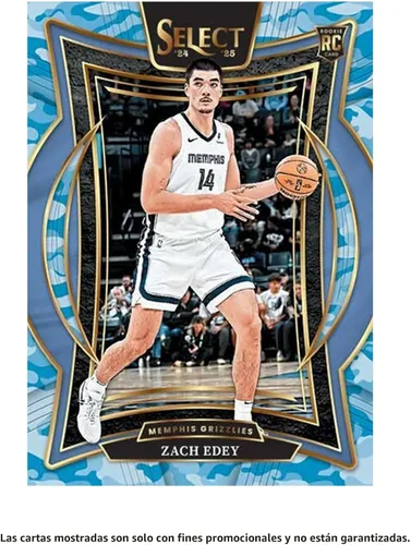 Vista 5 de Mega Box de baloncesto Panini Select NBA 2024-25 - Tarjetas oficiales de intercambio - Premios azules y rojos exclusivos de minoristas, tarjetas e