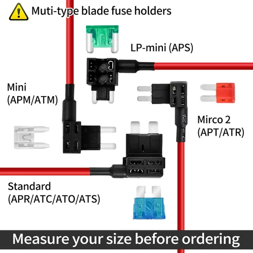 Vista 8 de MuHize Grifos de fusibles Micro2 – Adaptador de circuito adicional ATR de 12 V para caravana y automóvil, 5 fusibles 5A, diseño de doble ranura