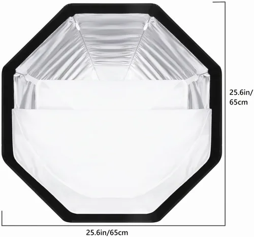 Vista 2 de NEEWER Caja de luz octogonal de liberación rápida, con montaje Bowens, bolsa de transporte compatible con Neewer CB60 CB100 CB150 Vision 4