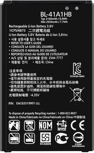 Vista 4 de DDONG Para LG Tribute HD LS676 LS660 X Style L56VL L53BL Batería de repuesto BL-41A1HB