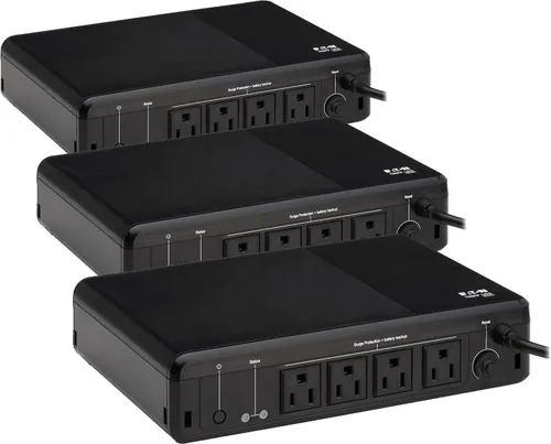 Vista 14 de Tripp Lite 350VA UPS Batería de respaldo de escritorio y protector contra sobretensiones, 210W, 3 tomas de corriente, UPS para hogar y oficina