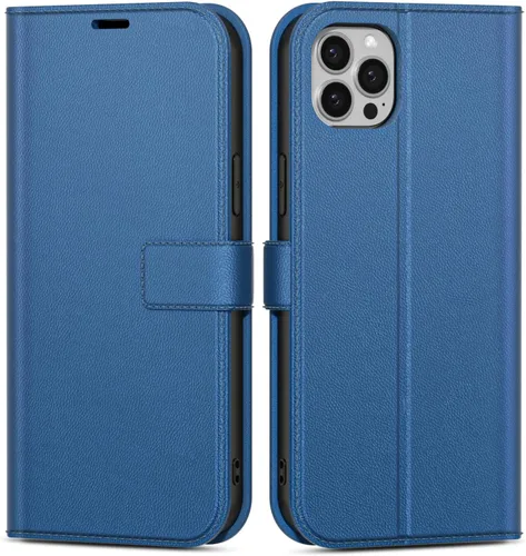 Vista 49 de oakxco Funda tipo cartera para iPhone SE 2022/2020/8/7 con soporte para tarjeta de crédito, funda magnética RFID delgada tipo libro con tapa