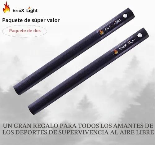 Vista 6 de EricX Light 2 PCS Ferrocerium Rod Flint Fire Starter,DIY Your Own Survival Kit