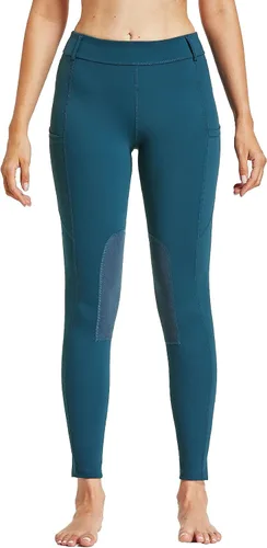 Vista 3 de FitsT4 - Pantalones de equitación para mujer con parche a la rodilla