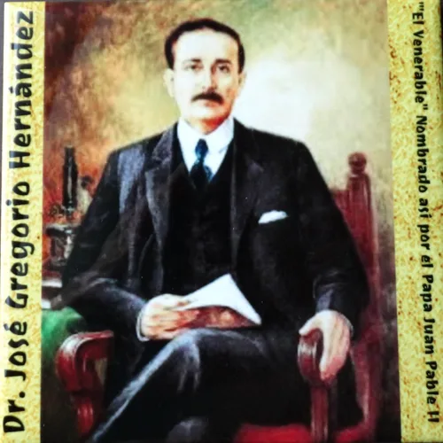 Vista 2 de Gifts by Lulee, LLC José Gregorio Hernández El Venerable Medico Venezolano Loza para usar dentro o fuera