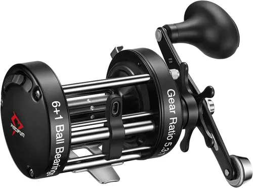 Vista 7 de Piscifun Chaos XS Carrete de Pesca Baitcasting, Carrete Baitcaster Redondo de Cuerpo Metálico Reforzado, Carrete Suave y Potente para Agua Salada