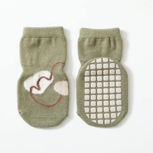 Vista 4 de Adeimoo Calcetines antideslizantes de algodón con diseño de dibujos animados para bebés y niñas pequeñas