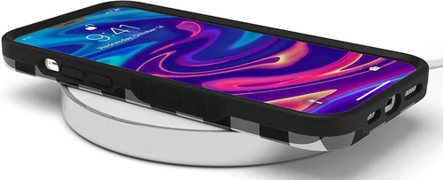 Vista 8 de Casely Funda para iPhone 12 Pro Max Compatible con MagSafe Check Me Out Funda a cuadros de tablero de ajedrez