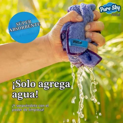 Vista 6 de Pure-Sky Magic Deep Clean - Paño de Limpieza Profunda – SOLO AÑADE Agua, No Se Necesitan Detergentes - Paño de Microfibra Ultra Multiusos - Se