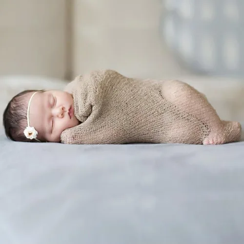 Vista 5 de Accesorios de fotografía para recién nacidos, manta elástica para fotografía de recién nacidos, para bebés, niños y niñas, posando accesorios