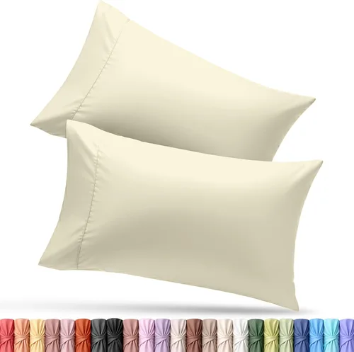 Vista 76 de Utopia Bedding - Juego de 2 fundas de almohada tamaño estándar, con cierre de sobre, tela de microfibra cepillada suave, resistentes al encogimiento