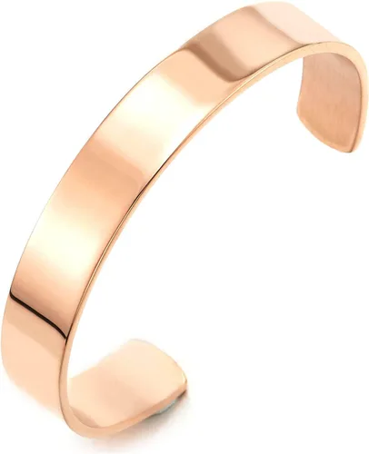 Vista 7 de Pulsera ajustable de acero inoxidable COOLSTEELANDBEYOND para hombres y mujeres minimalista