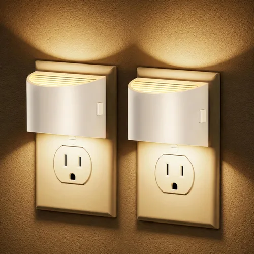 Vista 17 de JandCase Luz nocturna, luces nocturnas automáticas enchufables a la pared Luces nocturnas modernas, sensor de luz automática, luz nocturna