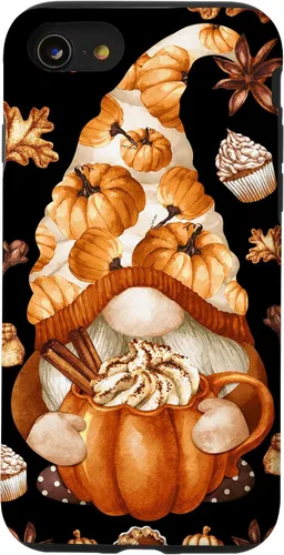 Vista 18 de Cute Fall Yall Pattern Thanksgiving Gnome Love Pumpkin Spice Case for iPhone 17