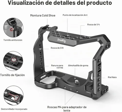 Vista 2 de Armazón para cámara SmallRig solo para Sony Alpha 7S III / A7S III / A7SIII